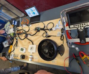 Family Air Experts volunteering at Blue Collar Big Dollar Careers in Construction Day