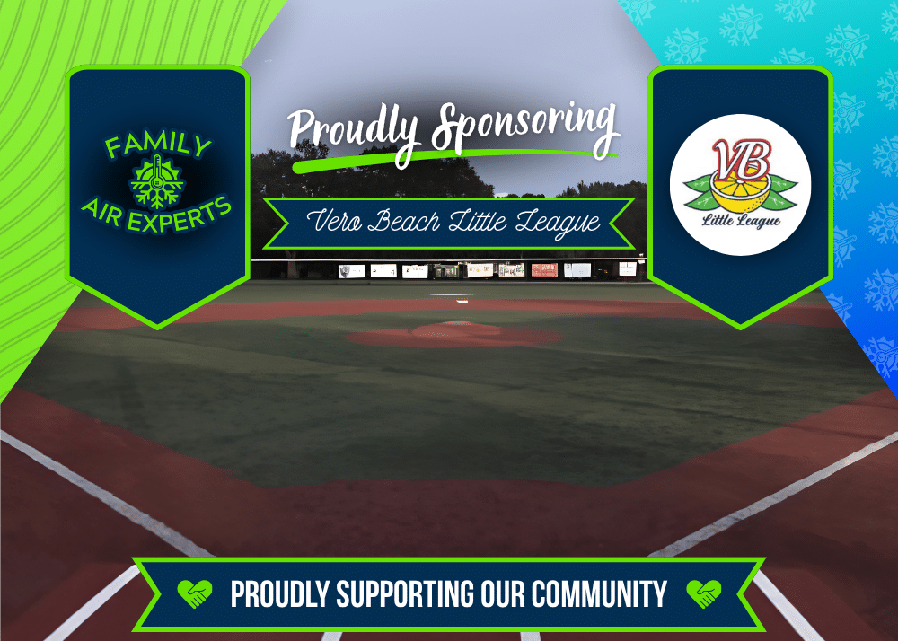Family Air Experts Proudly Sponsors Vero Beach Little League for Two Seasons 1 family air experts vero beach little league sponsor michael field