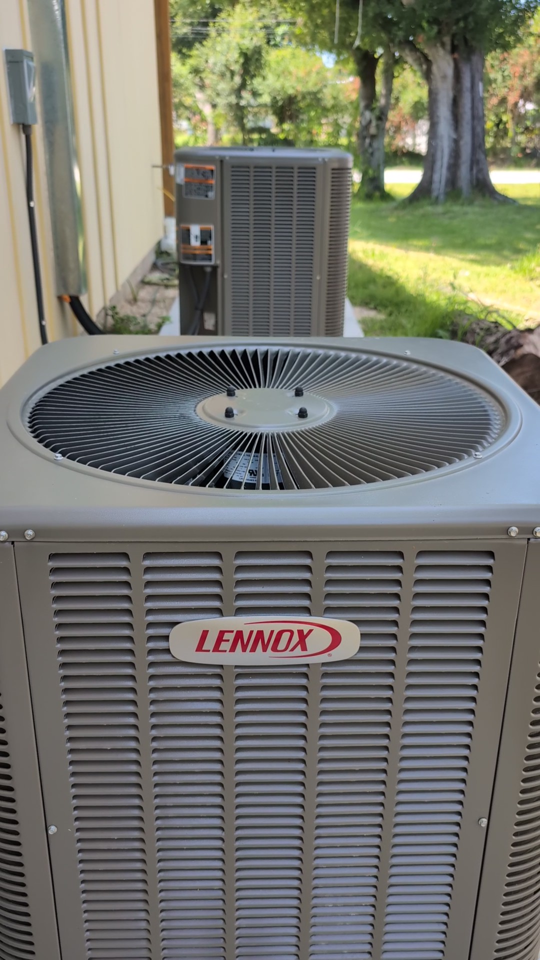 Indian River Estates Custom Home HVAC: Proven 2026 Fort Pierce Rebuild 2 Lennox condensers installed at a custom home HVAC project in Indian River Estates, Fort Pierce